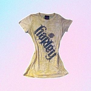 Harley Davidson Motorcycles • “Crow River Delano, MN” Yellow T-Shirt 💛